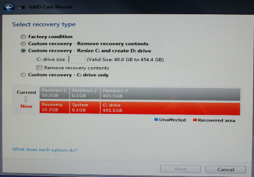 Vaio F12 Recovery